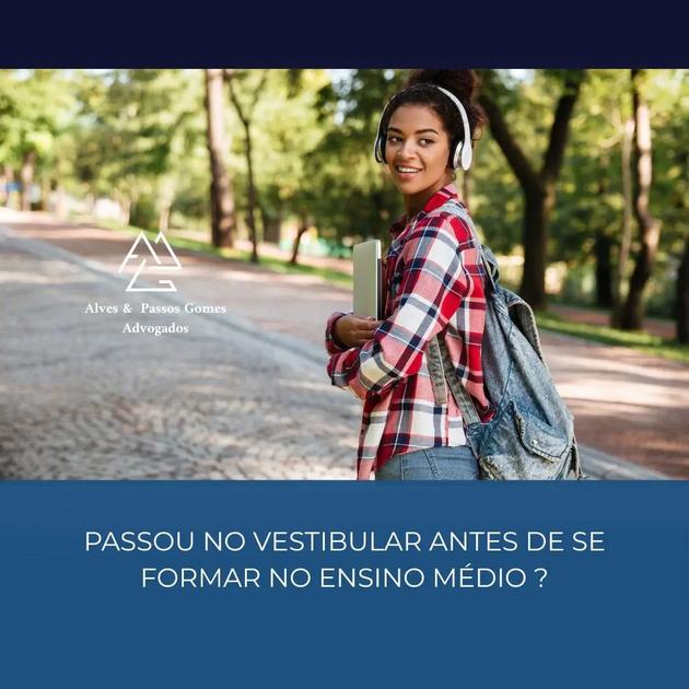 PASSOU NO VESTIBULAR ANTES DE SE FORMAR NO ENSINO MÉDIO ?