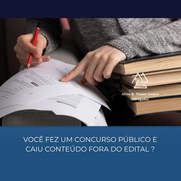 VOCÊ FEZ UM CONCURSO PÚBLICO E CAIU CONTEÚDO FORA DO EDITAL ?