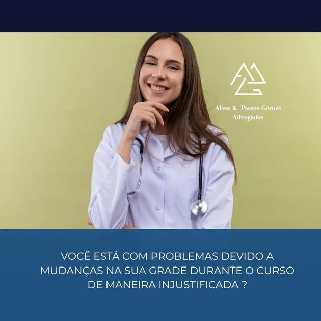 alteração injustificada na grade currícular do meu curso superior