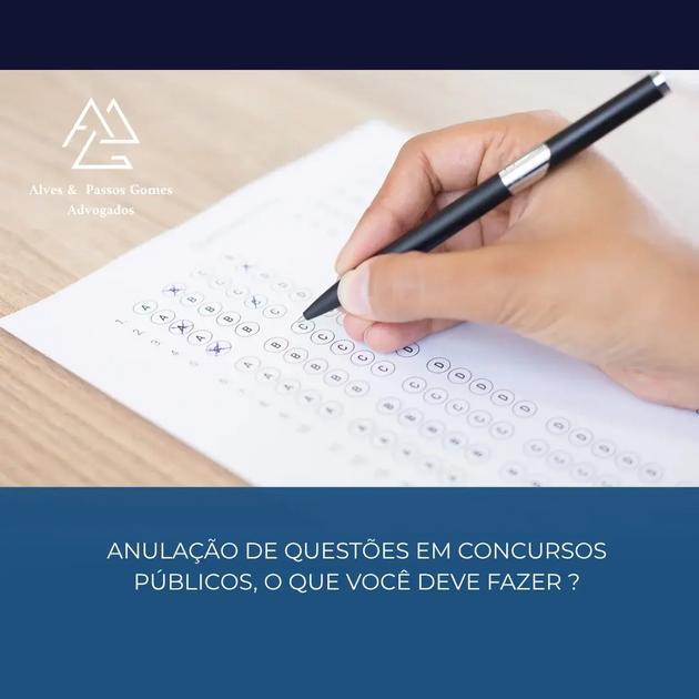 anulação de questões em Concursos Públicos