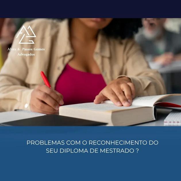 PROBLEMAS COM O RECONHECIMENTO DO SEU DIPLOMA DE MESTRADO ?